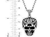 Stainless Steel Skull Pendant With Chain