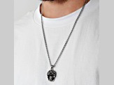 Stainless Steel Skull Pendant With Chain
