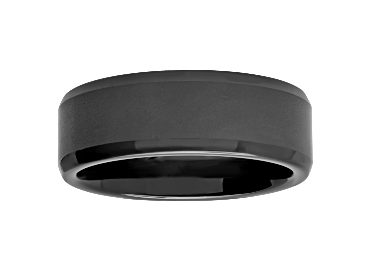 Tungsten Comfort™ Tungsten Black Ion Plated Domed Band