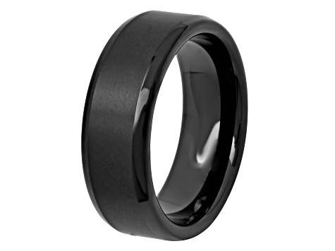 Tungsten Comfort™ Tungsten Black Ion Plated Domed Band