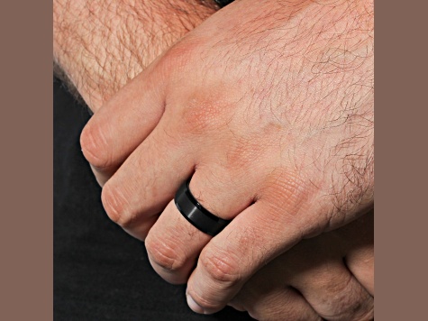 Tungsten Comfort™ Tungsten Black Ion Plated Domed Band