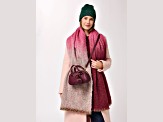 Vallerie Pebble Grain Mini Top Handle Tote, Wine