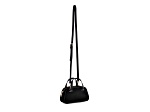 Vallerie Suede Mini Top Handle Tote, Black