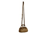 Vallerie Suede Mini Top Handle Tote, Moss