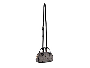 Vallerie Tweed Mini Top Handle Tote, Grey