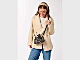 Vallerie Animal Pattern Mini Top Handle Tote, Leopard