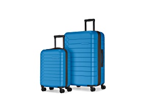 Bugatti Mecca 2 Piece Expandable Luggage Set in Azure