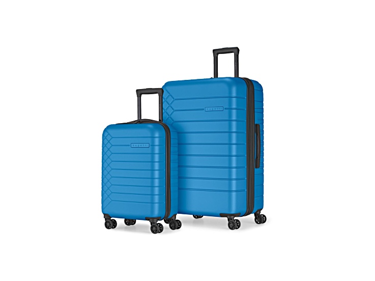 Bugatti Mecca 2 Piece Expandable Luggage Set in Azure - 10O8TB | JTV
