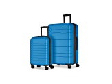 Bugatti Mecca 2 Piece Expandable Luggage Set in Azure