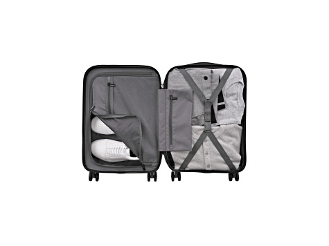 Bugatti Mecca 2 Piece Expandable Luggage Set in Blush