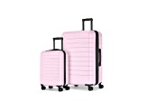 Bugatti Mecca 2 Piece Expandable Luggage Set in Pink