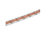 Stainless Steel with Two-Tone Finish Brick Design Link Bracelet