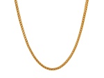 Men's 18K Yellow Gold Over Stainless Steel Franco Box Chain Necklace