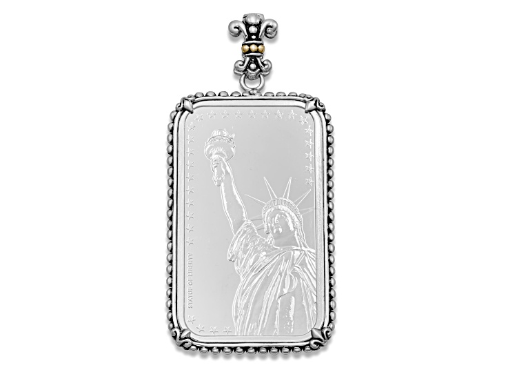 Silver Treasures by Samuel B. 1oz Statue of Liberty Silver Ingot