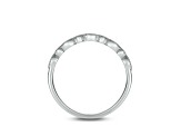 Oval Black Sapphire and Round White Diamond 10K White Gold Vintage Style Bridal Set 1.20ctw