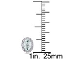 Aquamarine and Diamond 10K White Gold Earrings 0.88ctw