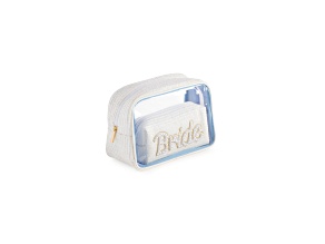 Shiraleah Bride Set of Two Cosmetic Cases, White