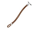 Sophisticated Steel Men's Double-Strand Leather Bracelet