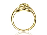 14K Gold Plated over Brass Bow-Tie Ribbon Infinity Knot Ring