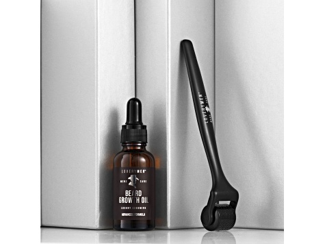 LoveryMEN Beard Growth Duo: Derma Roller and Beard Growth Oil