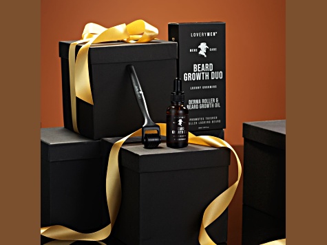 LoveryMEN Beard Growth Duo: Derma Roller and Beard Growth Oil