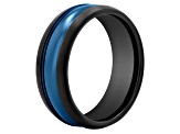 Tungsten Comfort™ Tungsten Black and Blue Ion Plated Band