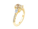 Yellow and White Lab-Grown Diamond Certified G SI2 10K Yellow Gold Ring 2.50ctw