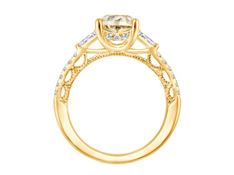 Yellow and White Lab-Grown Diamond Certified G SI2 10K Yellow Gold Ring 2.50ctw