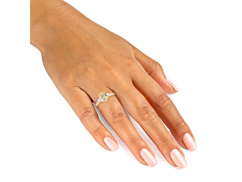 Yellow and White Lab-Grown Diamond Certified G SI2 10K Yellow Gold Ring 2.50ctw