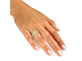 Yellow and White Lab-Grown Diamond Certified G SI2 10K Yellow Gold Ring 2.50ctw