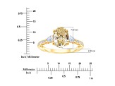 Yellow and White Lab-Grown Diamond Certified G SI2 10K Yellow Gold Ring 2.50ctw