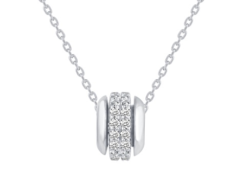 White Lab-Grown Diamond F-G SI 14k White Gold Cluster Band
