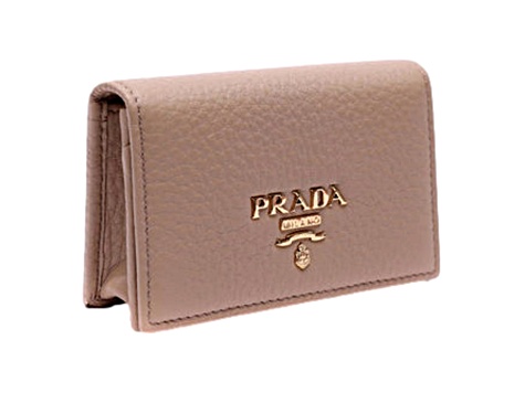 ★【日本未入荷!!】PRADA 【1MV204】VITELLO GRAIN CAMMEO Prada Women's Vitello Grain Cammeo Beige Leather Card Case