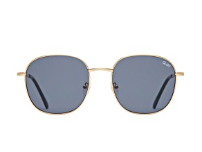 Quay Jezabell Gold Round Frame / Smoke Lenses Sunglasses
