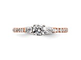 10K Two-tone Lab Grown Diamond VS/SI GH, Complete Engagement Ring 0.71ctw