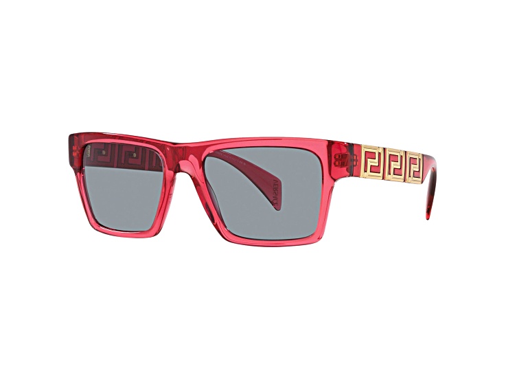 Versace VE4445 Sunglasses 5409/1 Transparent Red