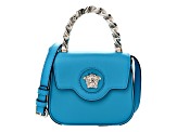 Versace Blue La Medusa Mini Top-Handle Bag