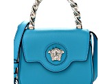 Versace Blue La Medusa Mini Top-Handle Bag