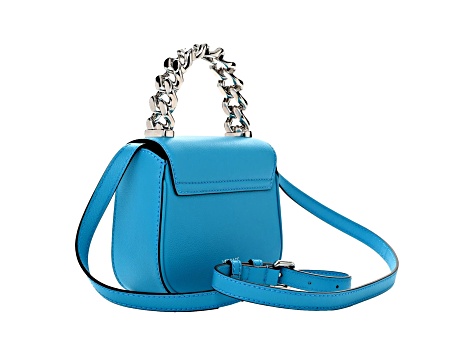 Versace Blue La Medusa Mini Top-Handle Bag