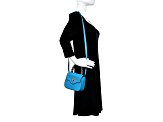 Versace Blue La Medusa Mini Top-Handle Bag
