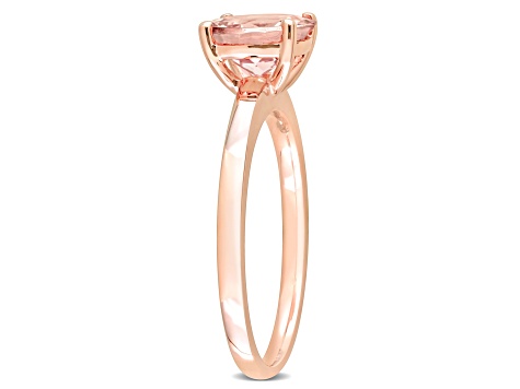 Morganite 10K Rose Gold Ring 1.78ctw