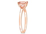 Morganite 10K Rose Gold Ring 1.78ctw