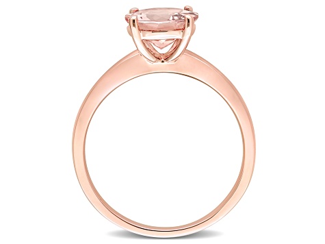 Morganite 10K Rose Gold Ring 1.78ctw