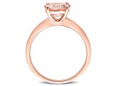 Morganite 10K Rose Gold Ring 1.78ctw
