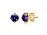 Amethyst Cubic Zirconia, Baby/Kids 14k Yellow Gold Plated over Sterling Silver Stud Earrings