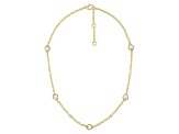 Judith Ripka Heart Mother-Of-Pearl and Bella Luce® 14K Gold Clad Station Necklace