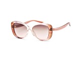 Coach Women's Fashion 54mm Transparent Pink Ombre Sunglasses|HC8322-5656U8-54