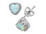White Lab Created Opal Sterling Silver Earrings 1.00ctw