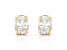 Oval White Lab-Grown Diamond H-I SI 14k Yellow Gold Stud Earrings 0.75ctw
