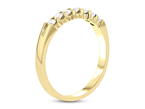 0.30cttw 7 Stone Diamond Band Ring in 14k Yellow Gold